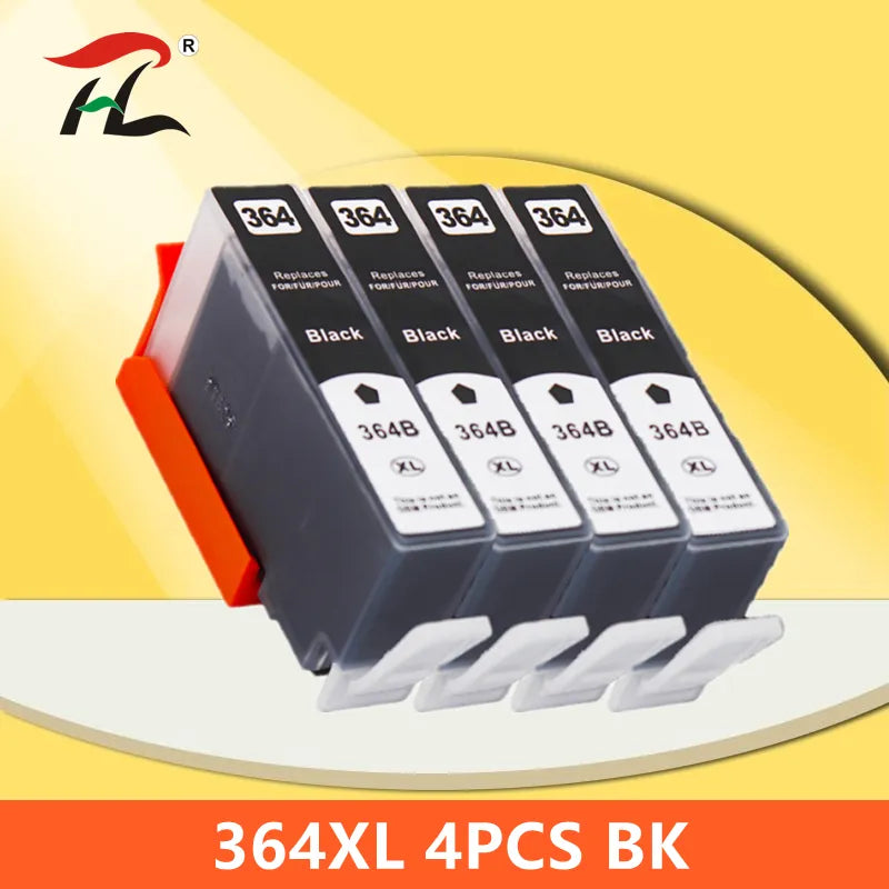 4BK 364XL Compatible Ink Cartridge for HP364 xl Photosmart for hp 364 5520 5524 6510 6520 7510 B109 B110 B209 B210 C309 Printer