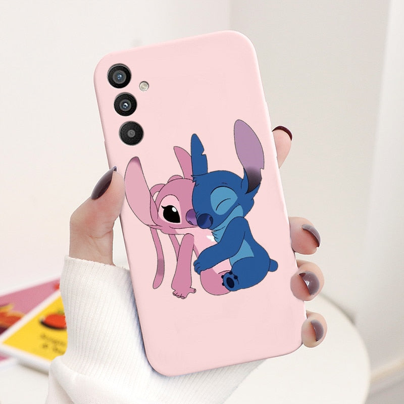 For Samsung Galaxy A34 5G Case 6.5" Soft TPU Back Cover Cute Stitch Lilo Disney Coque For Samsung A 34 A34 SM-A346E Funda Bumper