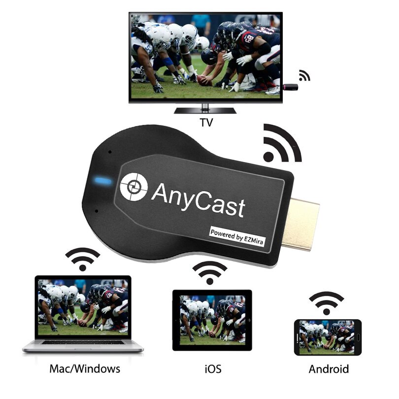 TV Stick M2 Plus Wifi Display Receiver Anycast DLNA Miracast Airplay Mirror Screen HDMI-compatible Android IOS Mirascreen Dongle
