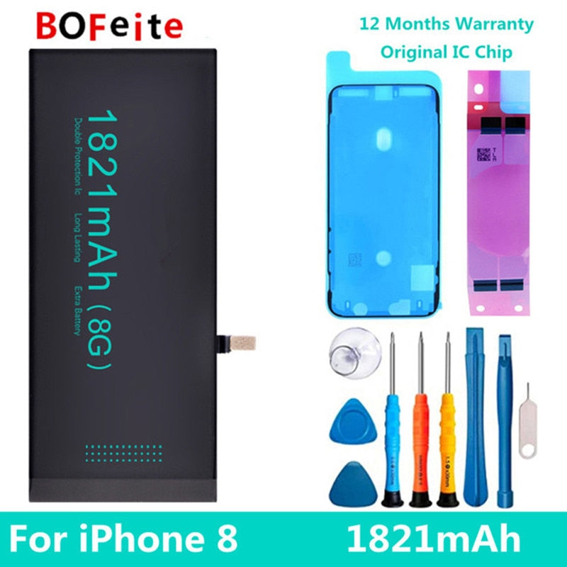For iPhone 14 13 12 11 pro max X XS XR XSMAX 5S 6 6S 7 8 Plus 7p phone Battery Replacement Original Capacity Bateria for apple