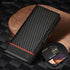 Luxury Leather Phone Cover For Samsung Galaxy Note 20 Ultra Wallet Card Slots Carbon Fiber Flip Case For galaxy note 20 Coque