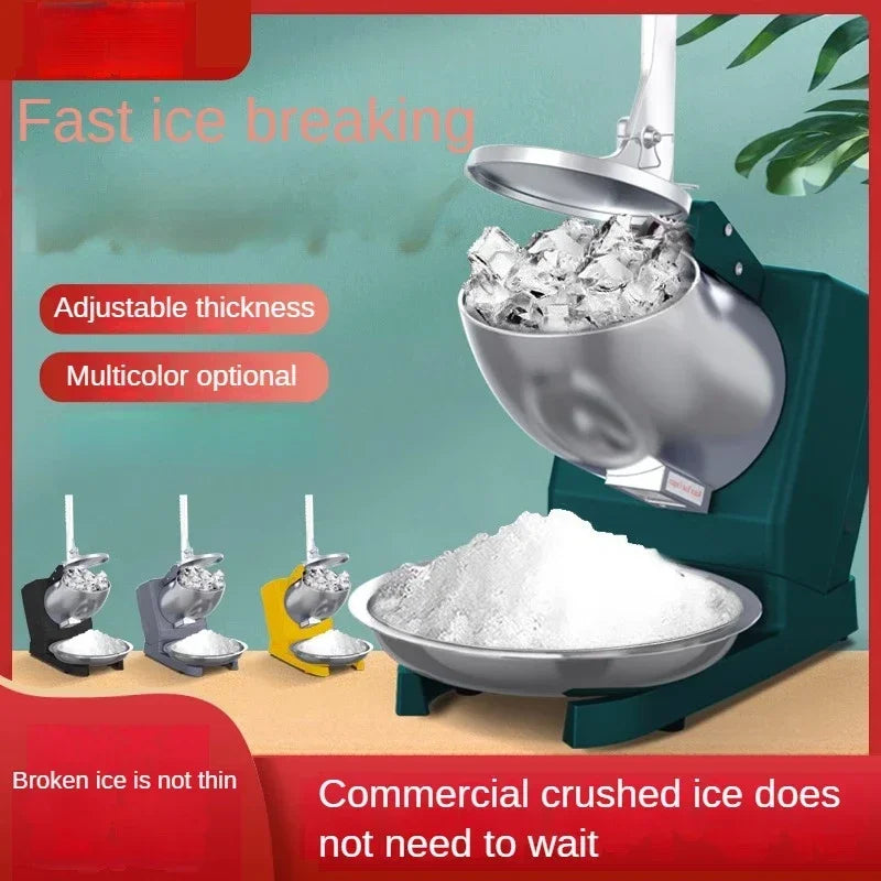 Ice Crusher Electric Ice Breaker Commercial Shaved Ice Machine Automatic Slushy Machine Crushed Ice 빙수기계 Machine À Glace Pilée