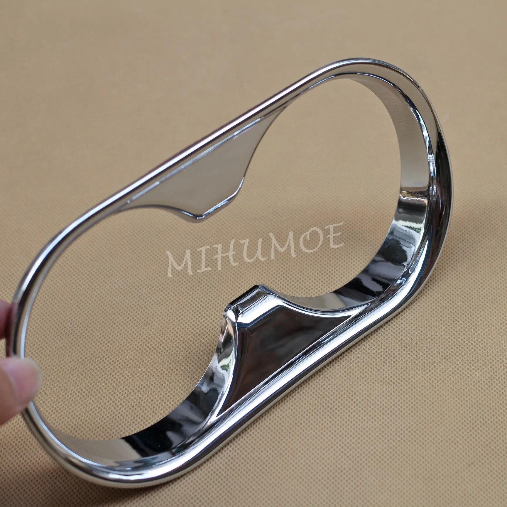 Bright Chrome Interior Cup Holder Cover Trims For Mazda CX-5 2017 2018 2019 2020 2021 2022 2023