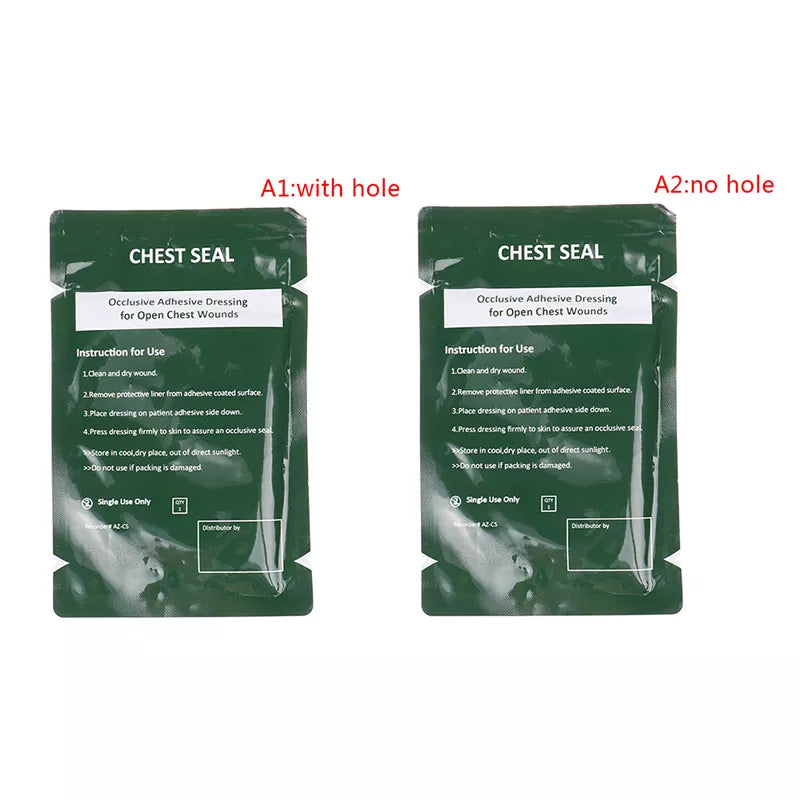 1PC Hot Safety Survival Emergency Trauma Sticker Chest Seal Vented First Aid Patch Outdoor Tool