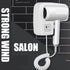 Professional Hotel Hair Dryer Wall-mounted Strong Wind Bathroom Toilet Homestay Household Blow  Free Punching with 3M Glue