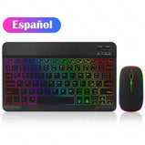 10inch Backlit For iPad Keyboard and Mouse Backlight Bluetooth Keyboard For IOS Android Windows Wireless Keyboard and Mouse