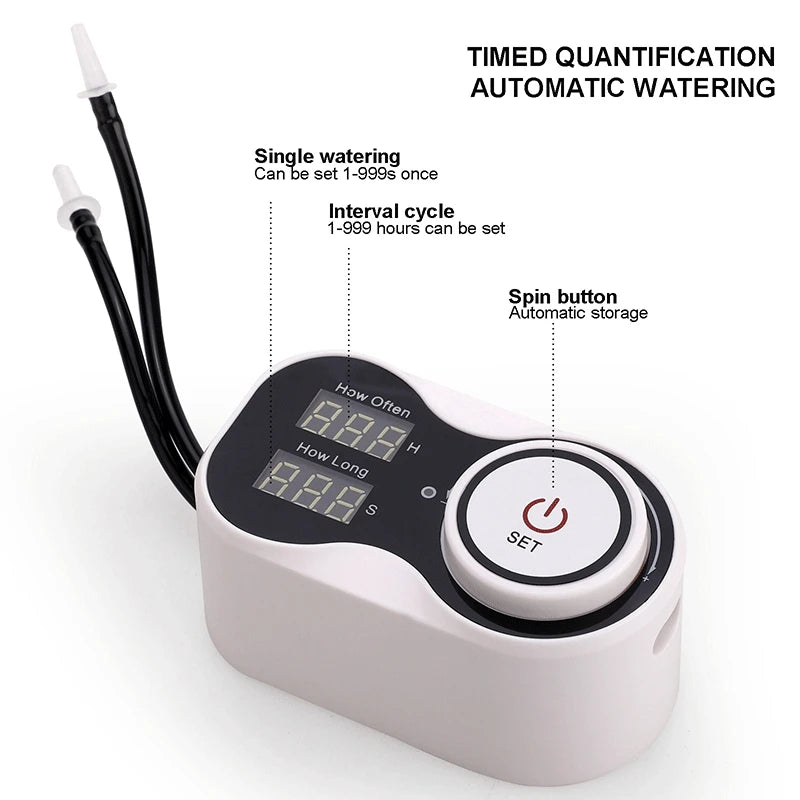 Smart Drip System Automatic Timer Watering Device Plant Flower Watering Pump Controller Home Gardening Drip Irrigation Tool