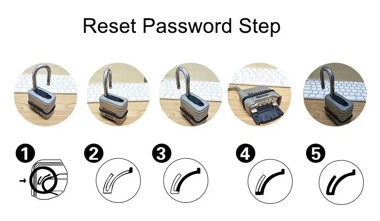 Master Lock 1174 Password Lock ProSeries Stainless Steel Anti-theft Waterproof Padlock Home Dormitory Outdoor Combination Lock