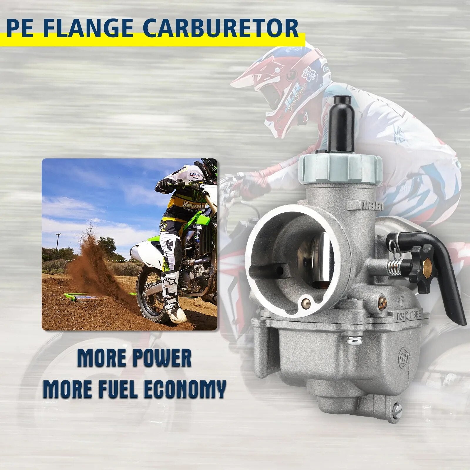 NIBBI Carburetor For 50cc To 350cc 2T 4T Engine PE Flange Motorcycle Carburetors For GY6 YAMAHA JOG SUZUKI HONDA Atv Pitbike