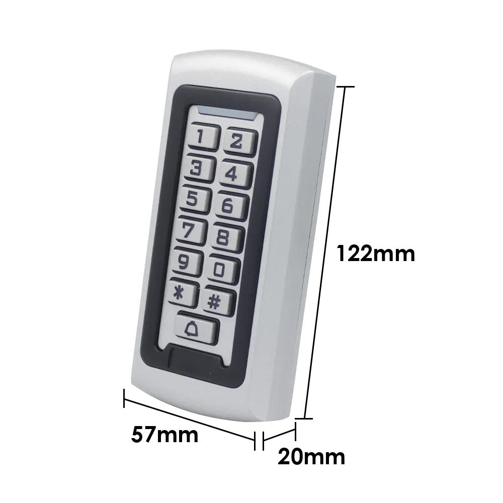 2000 Users Standalone RFID Door Access Controller silicone keypad WG 26 Output 125KHz Proximity Card for Access Control System