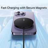 Baseus 15W Magnetic Wireless Charger For iPhone 14 Qi Fast Wireless Charging Pad For iPhone 13 12 11 Ultra Thin Phone Charger