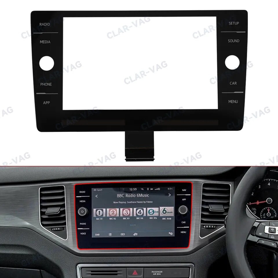 8 Inch Glass Touch Screen Panel Digitizer 60 Pins For VW MK7 Golf 7 Passat b8 Polo Mk6 5G6919605A 5G6919605B 5G6919605E