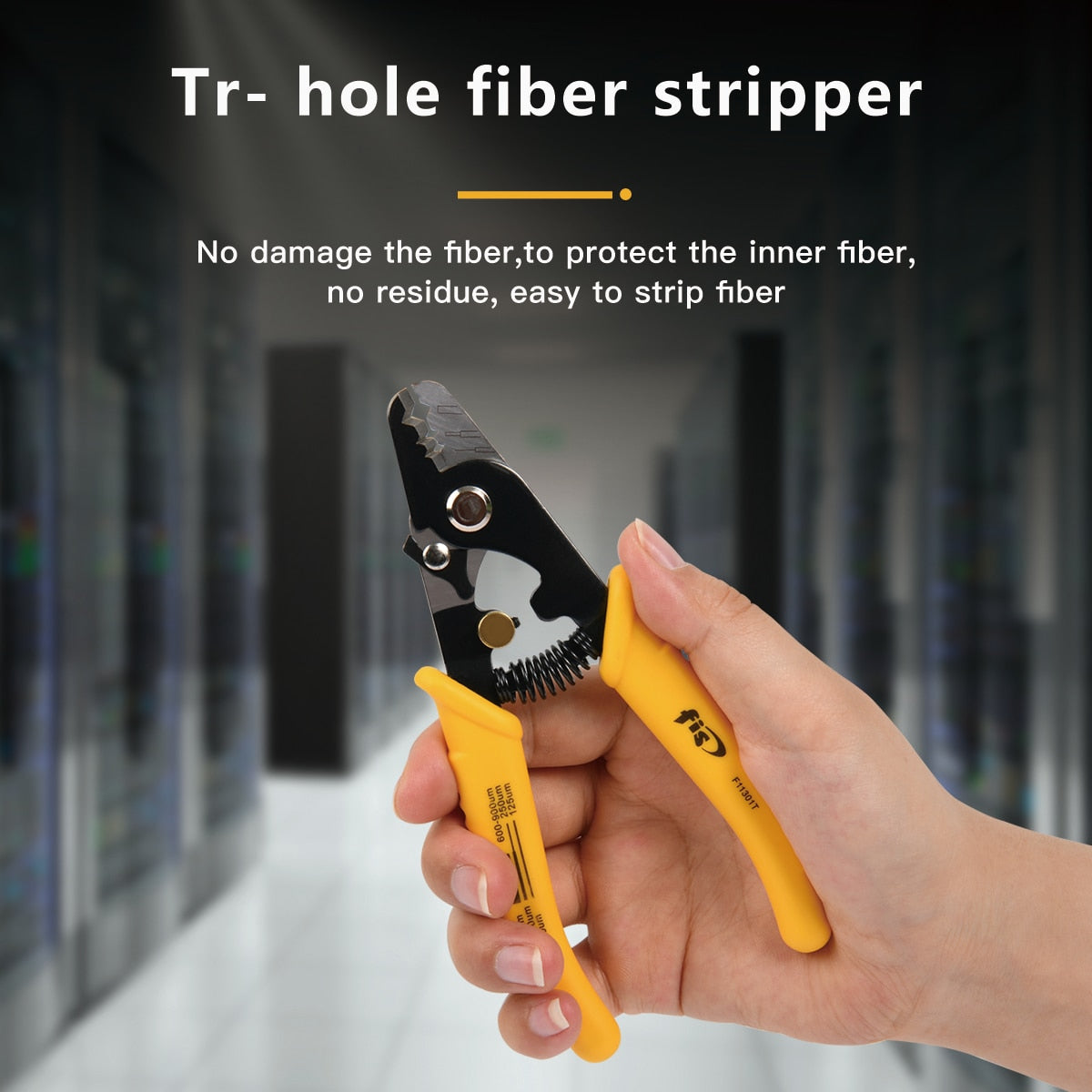 3 Hole Fiber Optic Stripper FIS Optical Wire Cable Stripping Tools Fiber Cutting Pliers Suit for Removes 250um-3mm Fiber