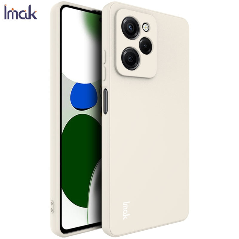 IMAK Slim Soft TPU Case For Xiaomi POCO X5 Pro Straight Frame Phone Cover Protection For Xiaomi POCO X5 Pro