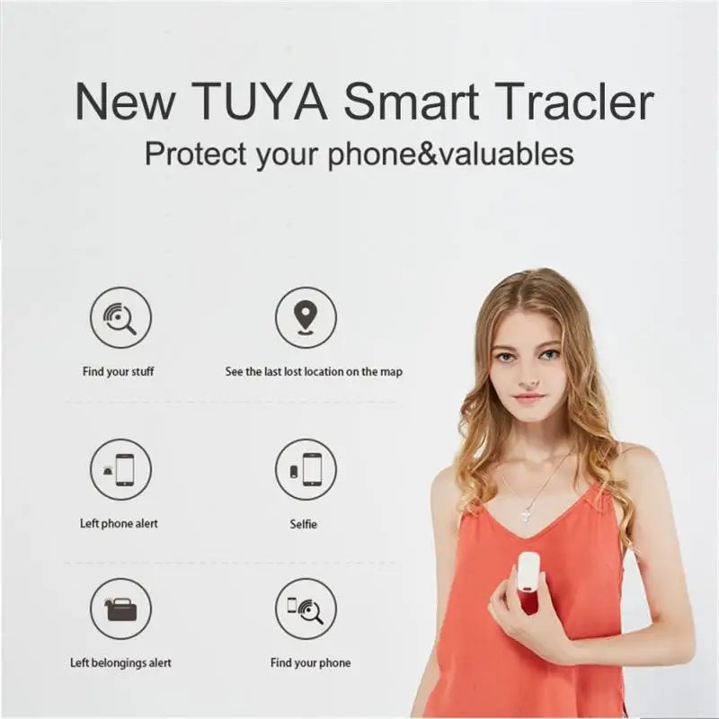 Tuya Smart Finder GPS Tracker Keychain Anti Lost Alarm Find Things Easily Wireless Location Tracker Tag 2-way Search Key Finder