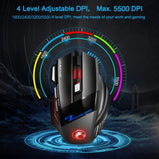 Wired Gaming Mouse Gamer USB Ergonomic Mause RGB 5500 DPI Silent Mice With LED Backlight 7 Button Computer Mouse For PC Laptop