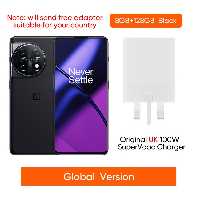 2023 New OnePlus 11 5G phone Snapdragon 8 Gen 2 120Hz Fluid AMOLED Screen 100W SuperVooc Charge 5000mAh NFC Phones