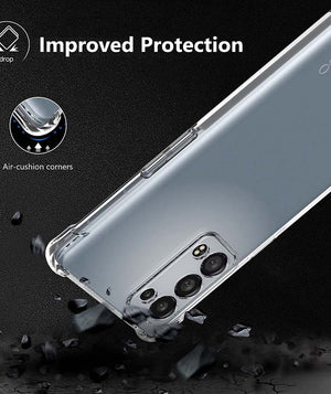 Luxury Clear Phone Case For Oppo Reno 6 Pro 5G Reno 7 5G 8 Lite 6 Lite 8Z 7Z Shockproof Case For Oppo Reno 3 4 Pro Reno 5 Cover