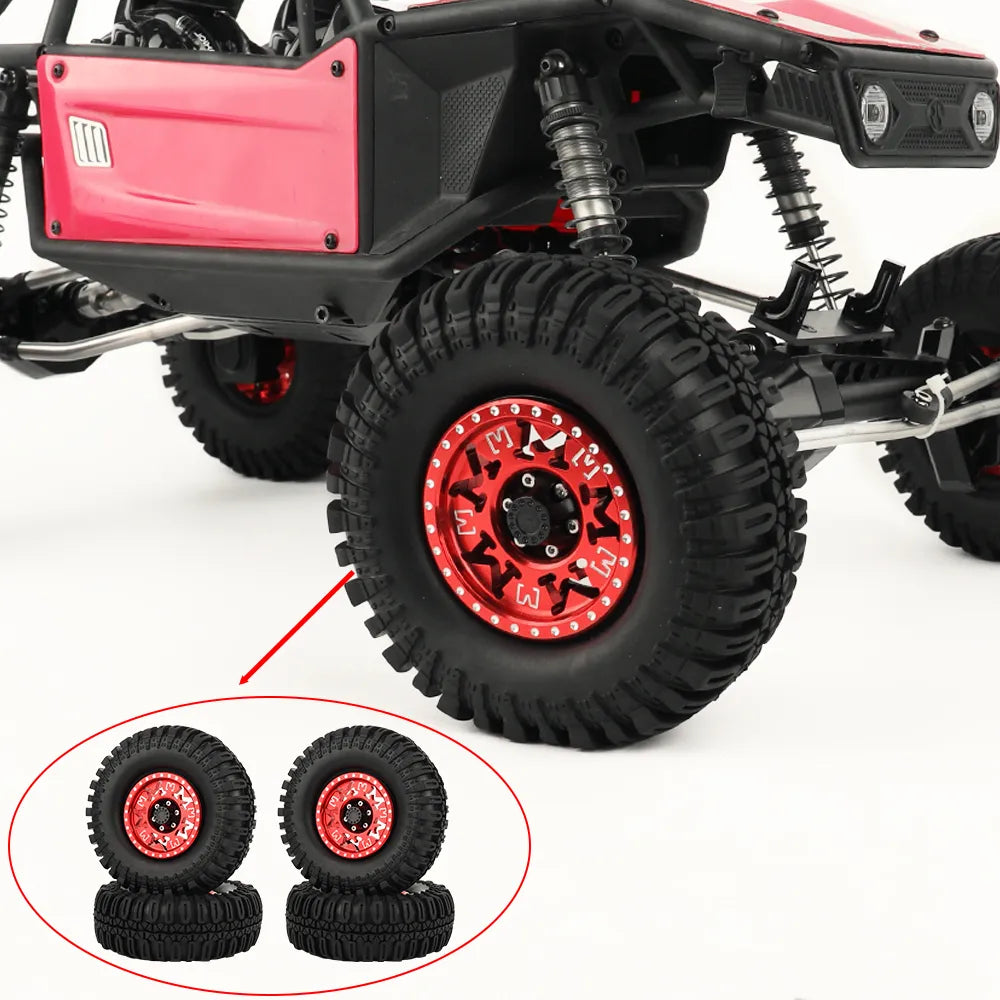 RC Rock Crawler 1.9Inch Soft Rubber Tires 110-125mm Tyre For 1/10 RC4WD D90 AXIAL SCX10 II III CAPRA TRX-4 TRX-6 RGT 1.9" WHEEL