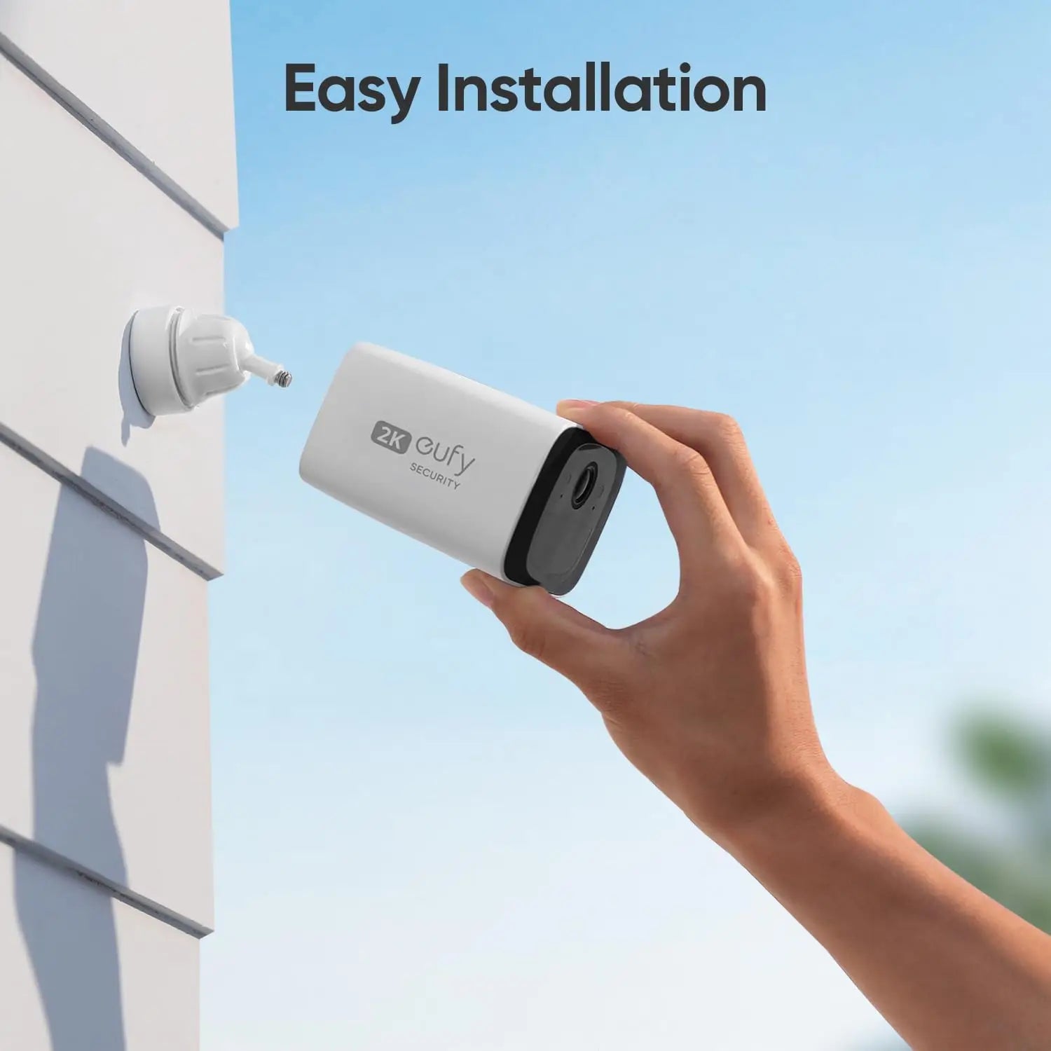 eufy Security C210 SoloCam Wireless Outdoor Camera 2K Resolution No Monthly Fee Wireless 2.4 GHz Wi-Fi Camera