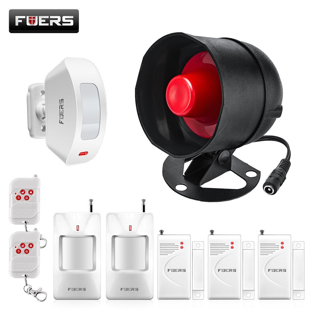 Fuers WIFI Tuya Smart Alarm System Siren Speaker Loudly Sound Home Alarm System Wireless Detector Security Protection System