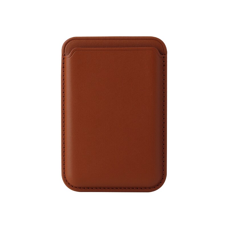 For Apple Magsafe Magnetic Leather Card Holder Bag For iPhone 12 13 14 11 Samsung Huawei Xiaomi Case Macsafe Wallet Card Slot