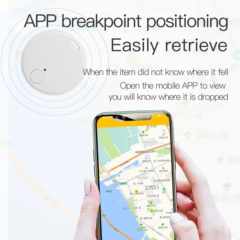 Pet GPS Tracker Smart Mini Bluetooth 5.0 Compatible Wireless Locator Anti Loss Tracker Wallet Keys Pet Wallet Waterproof Device