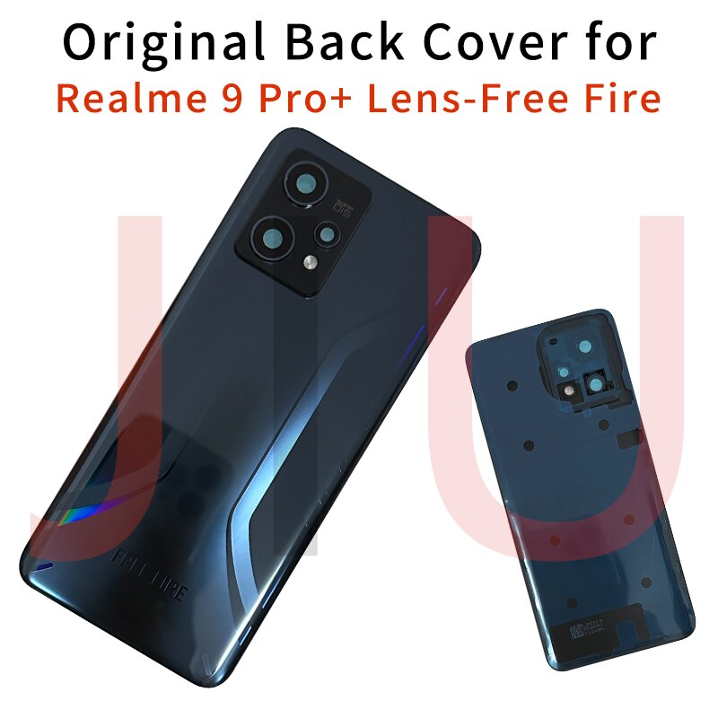 6.4" Original For Realme 9 Pro+ Battery Cover + Middle Frame For Realme 9 Pro plus Rear Housing Case Phone Lid Shell Replacement