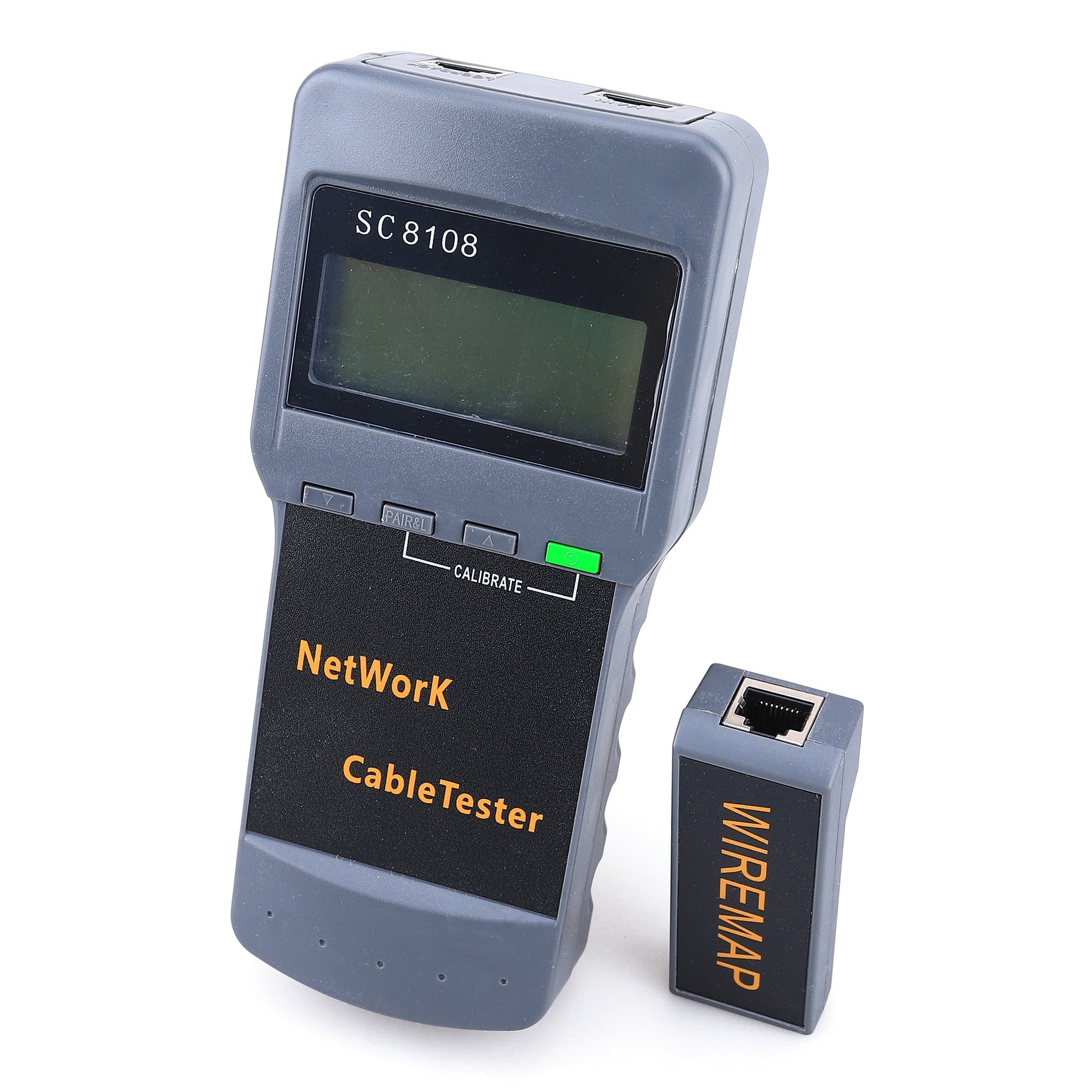 KELUSHI Portable Multifunction Wireless Network Tester SC8108 LCD Digital PC Data Network CAT5 RJ45 LAN Phone Cable Tester Meter