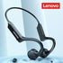 Lenovo X4 Bone Conduction Bluetooth Headphone Sports Earphone Waterproof Wireless Headset with Mic Ear Hook TWS Bass Hifi Stereo