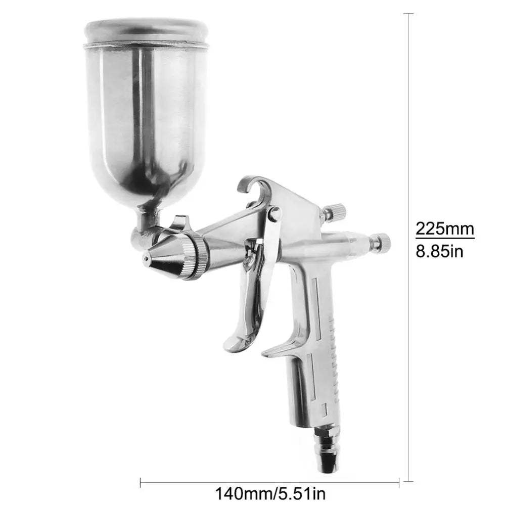 Pneumatic Paint Spray Gun For Home Painting 0.5mm Nozzle Aluminium Alloy Air Spray Paint Gun for Automobile Wood Wall Repair