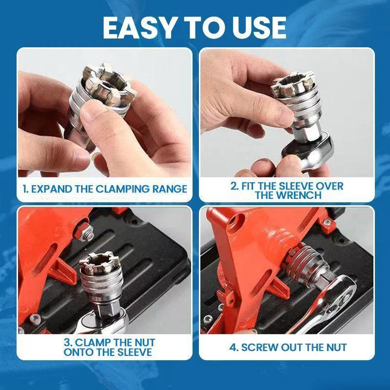 Electric Drill Magic Sleeve Converter Adjust 10mm To19mm With Ratchet Wrench Universal Electric Wrench Sleeve Converter dropship