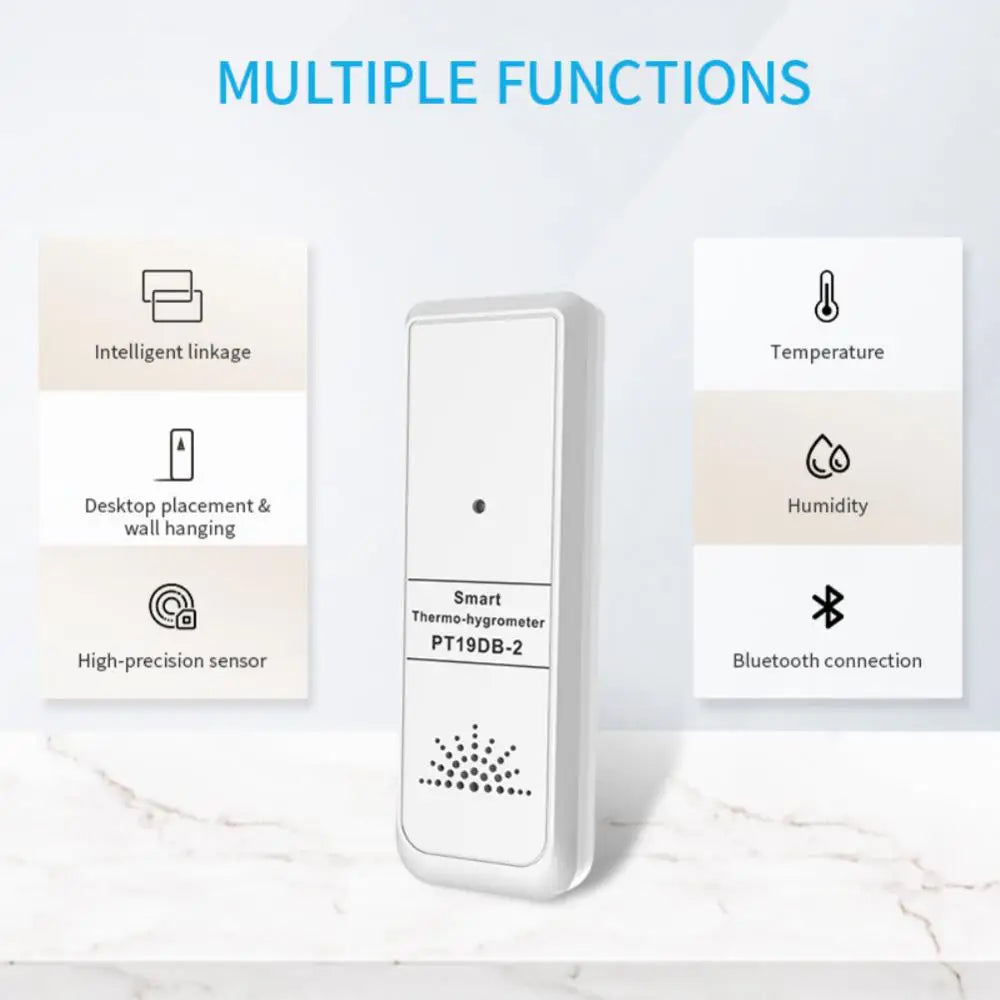 Aubess Tuya Smart Outdoor Temperature Humidity Sensor -10℃-50℃ Detection Range Mobile App Remote Monitoring Support Gateway