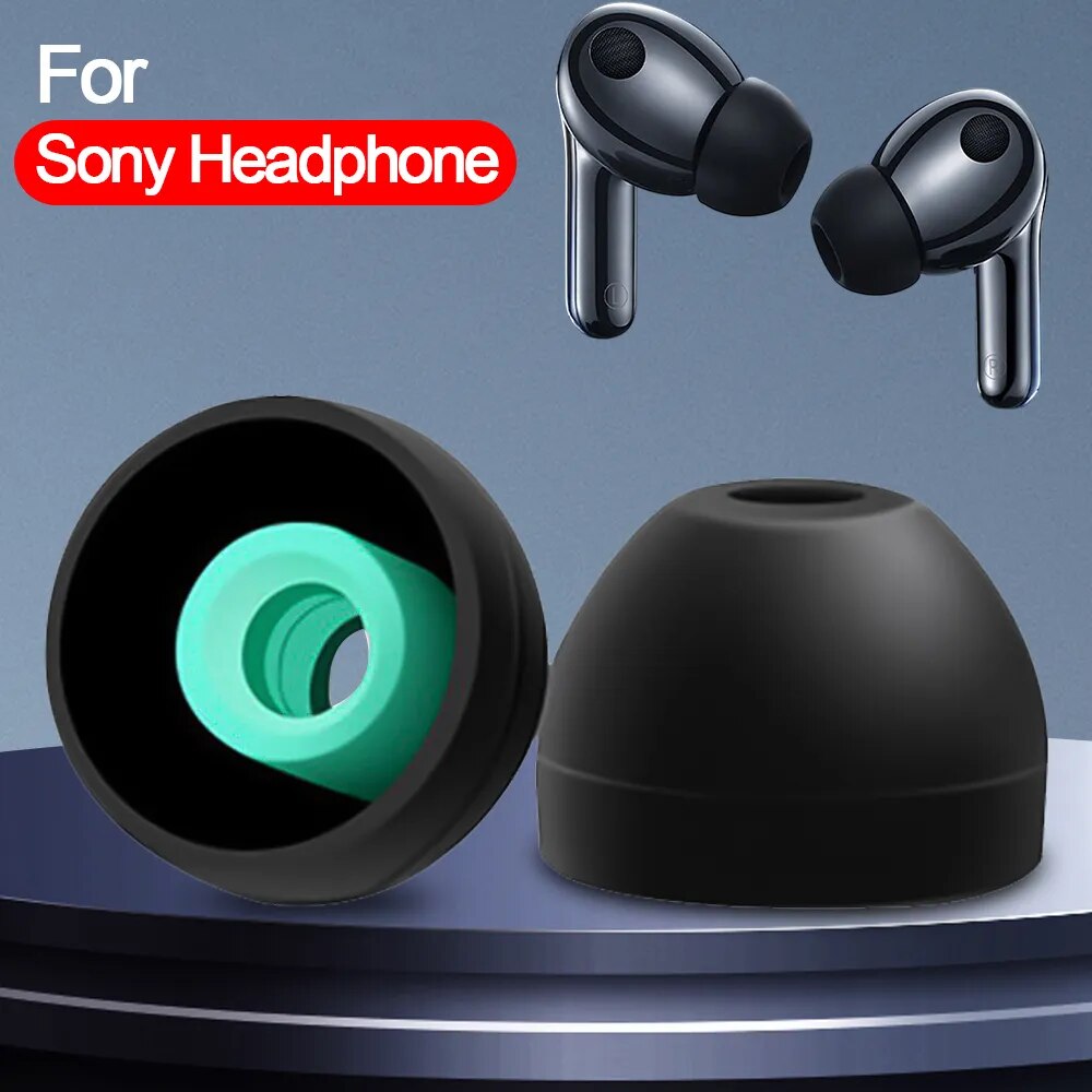 4-1Pairs Replacement Memory Foam Ear Tips Cushion Earbuds For Sony Headphone Eartip Anti Slip Earplugs Earphone Accessories