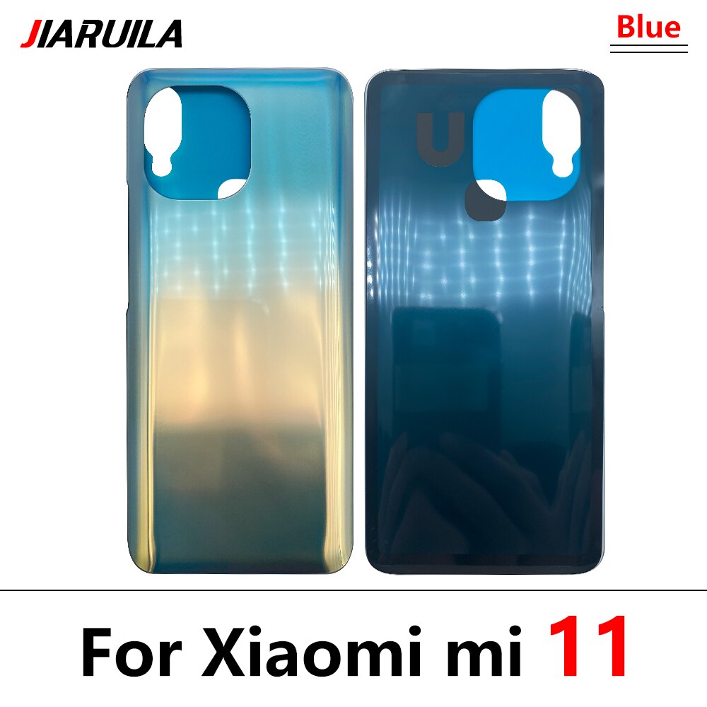 New Housing Battery Cover Repair Replace Back Door Rear Case With Adhesive For Xiaomi Mi 11T / Mi 11 / Mi 12 Pro With LOGO