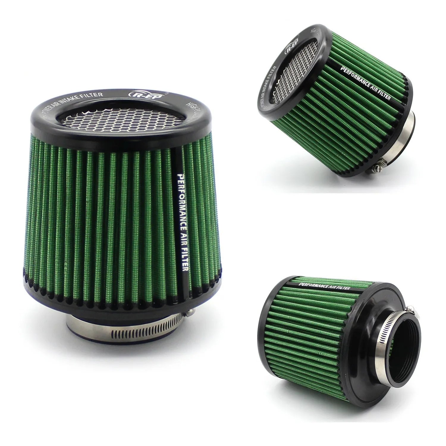 63MM 76MM 89MM 101MM High Flow Cold Cone Air Intake Filter 2.5'' 3'' Universal Car Air Filter Modification for Racing Sport Car