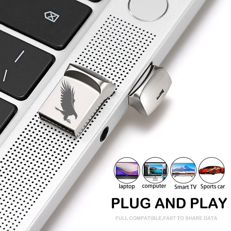 JASTER Mini Metal USB flash drive 8GB 16GB Pendrive 32GB 64GB Personalise Pen Drive  Memory Stick U disk Gift Free Custom Logo