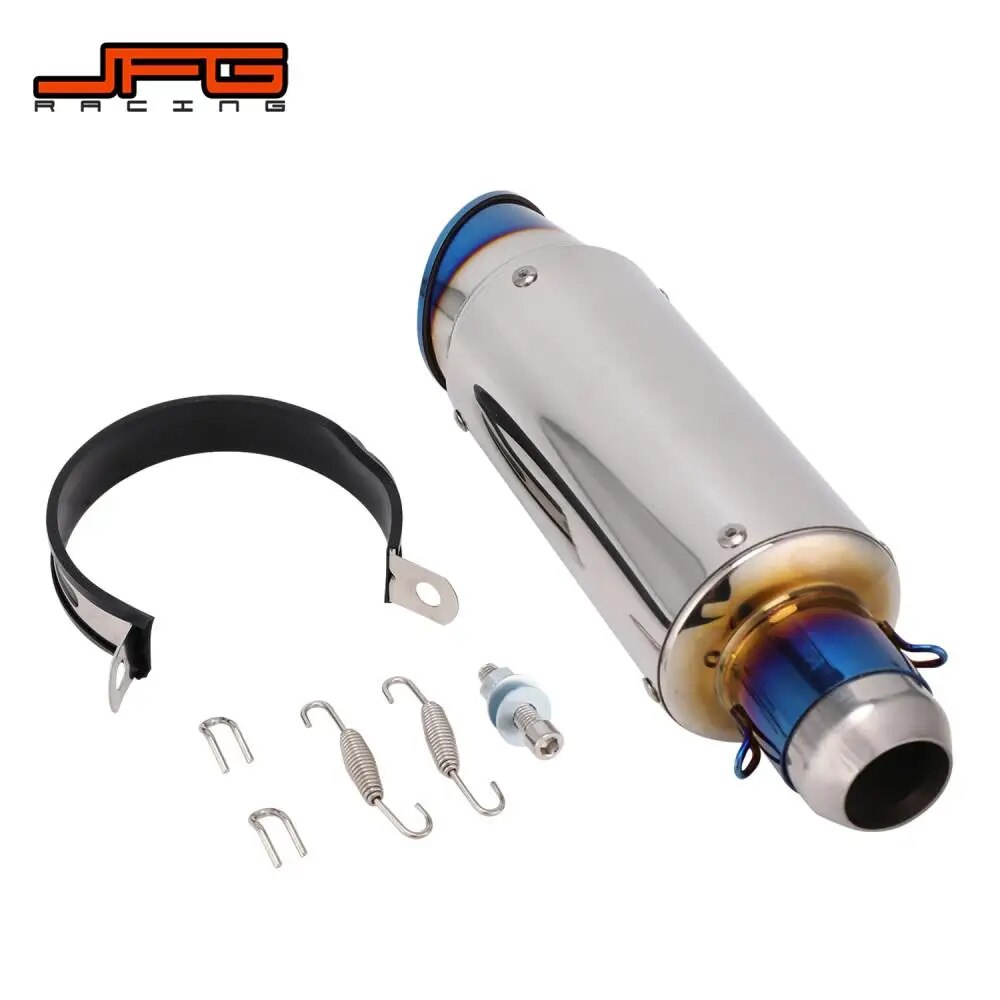 Motorcycle Universal Aluminum Exhaust Assemblly 51mm Exhaust Tube Exhaust System For KTM HONDA YAMAHA KAWASAKI BMW Dirt Pit Bike