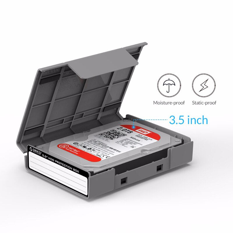 ORICO PHP-35 Hard Drive Box Shockproof Storage Bag 3.5 Inch Hard Drive Protection Box Protective Cover with Waterproof Function