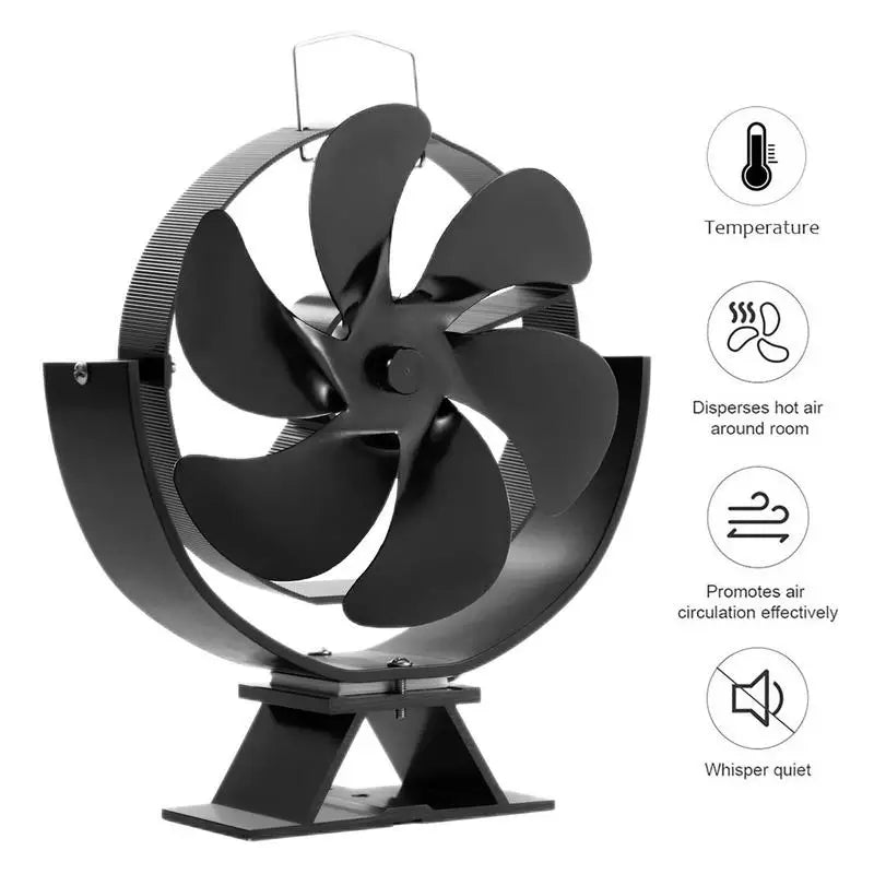 Thermodynamic Suspended Fireplace Fan For Fireplaces Efficient Heat Circulation Heat Distribution 360 Rotating Fireplace Fan