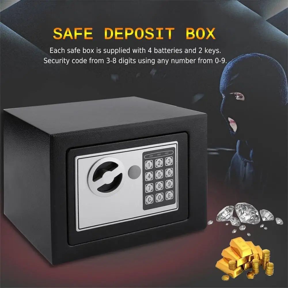 4.6L Digital Safe for Money Safety Box Home Digital Electronic Safe Box Home Office Jewelry Money Anti-Theft Security Box