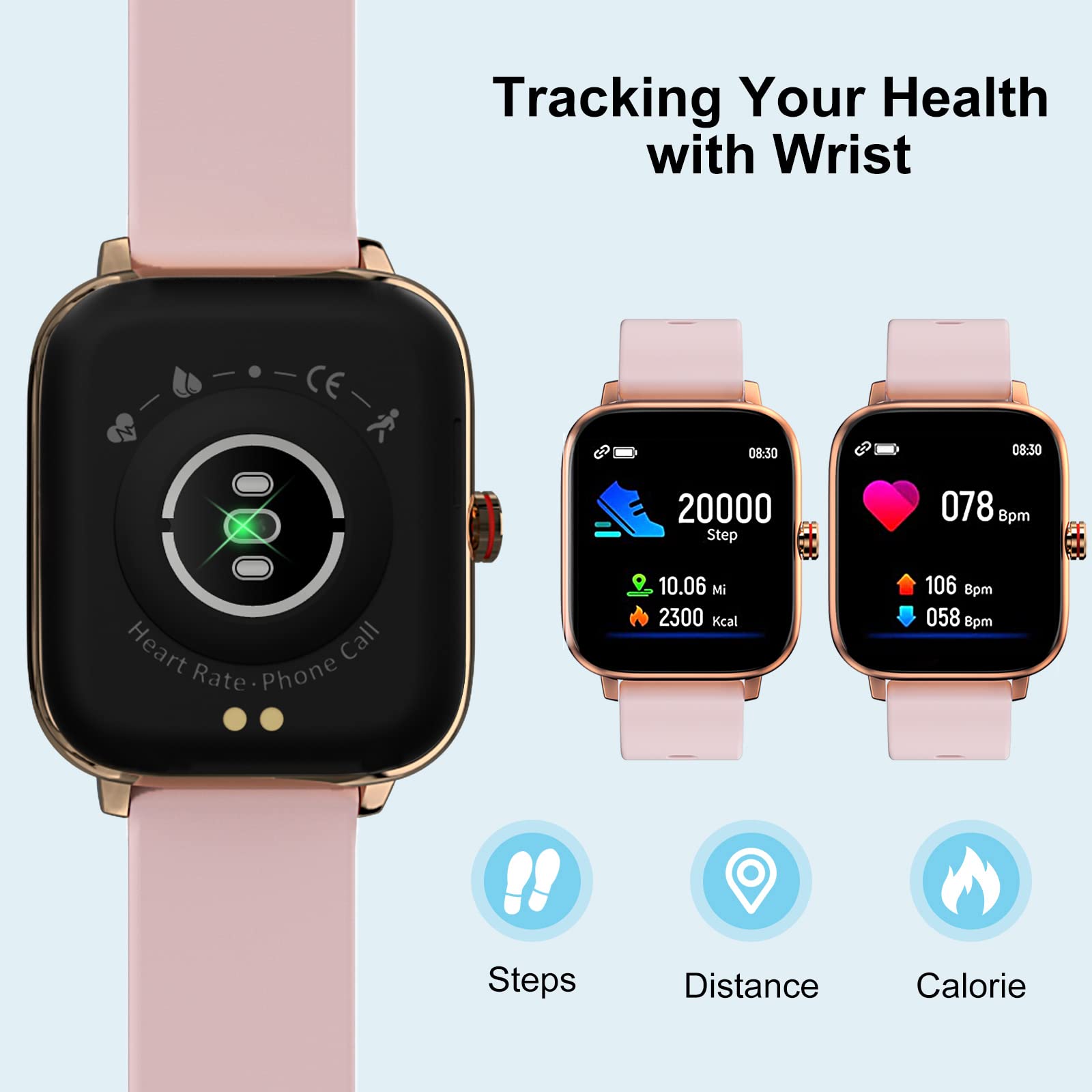 Lenovo New GPS Tracking Smart Watch Men Women Sport Fitness Tracker Alarm Clock Bluetooth Call IP68 Waterproof Watches Lady Gift