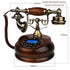 Retro Solid Wood Telephones Resin Digital Button Dial Phone And Rotary Dial Corded Nostalgic Landline for Home Vintage Decorativ