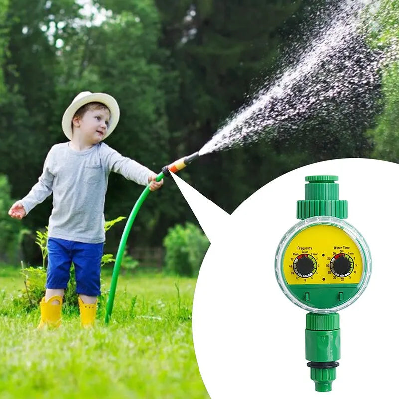 Green Outdoor Plastic Garden Electronic Automatic Watering Hose Irrigation Timer Faucet Water Hose