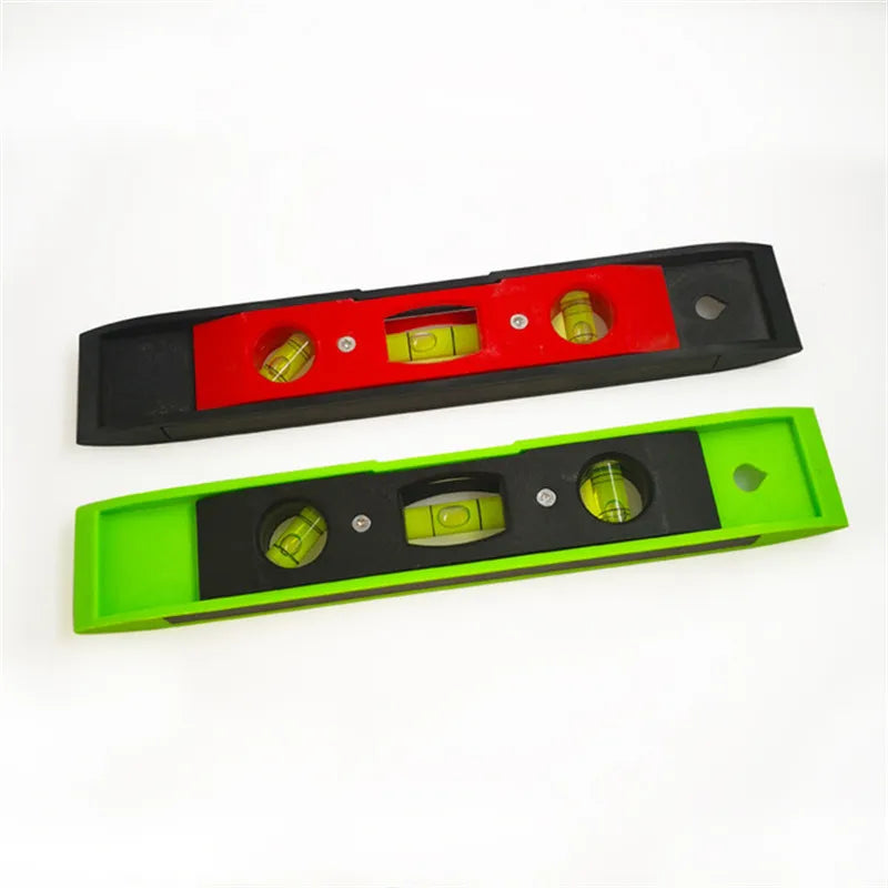 Portable ABS Shell Level Ruler High Precision Strong Magnetic 3 Bubble Level Meter Household Hardware Tools Laser Level Ruler