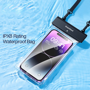 SmartDevil Universal Waterproof Phone Case Bag Mobile Cover for iPhone 14 Pro Max Xiaomi Huawei Samsung Swimming Pouch 6.9 inch