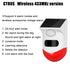 Outdoor Solar PIR Infrared Alarm Smart WiFi Siren Waterproof Wireless 433MHz Burglar Strobe Sensor Multiple Versions Available