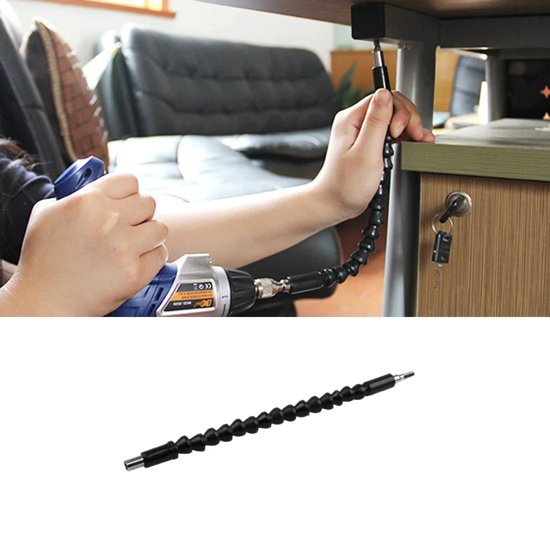 New Arrival 300mm Flexible Shaft Bits Extension Screwdriver Bit Electric Drill Power Tool Accessories