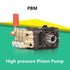 220/380V PBM High pressure Piston Pump 100bar 19L/min Water Flow Water Pump Plunger Pump Pure Copper Pump Head for Car Washers
