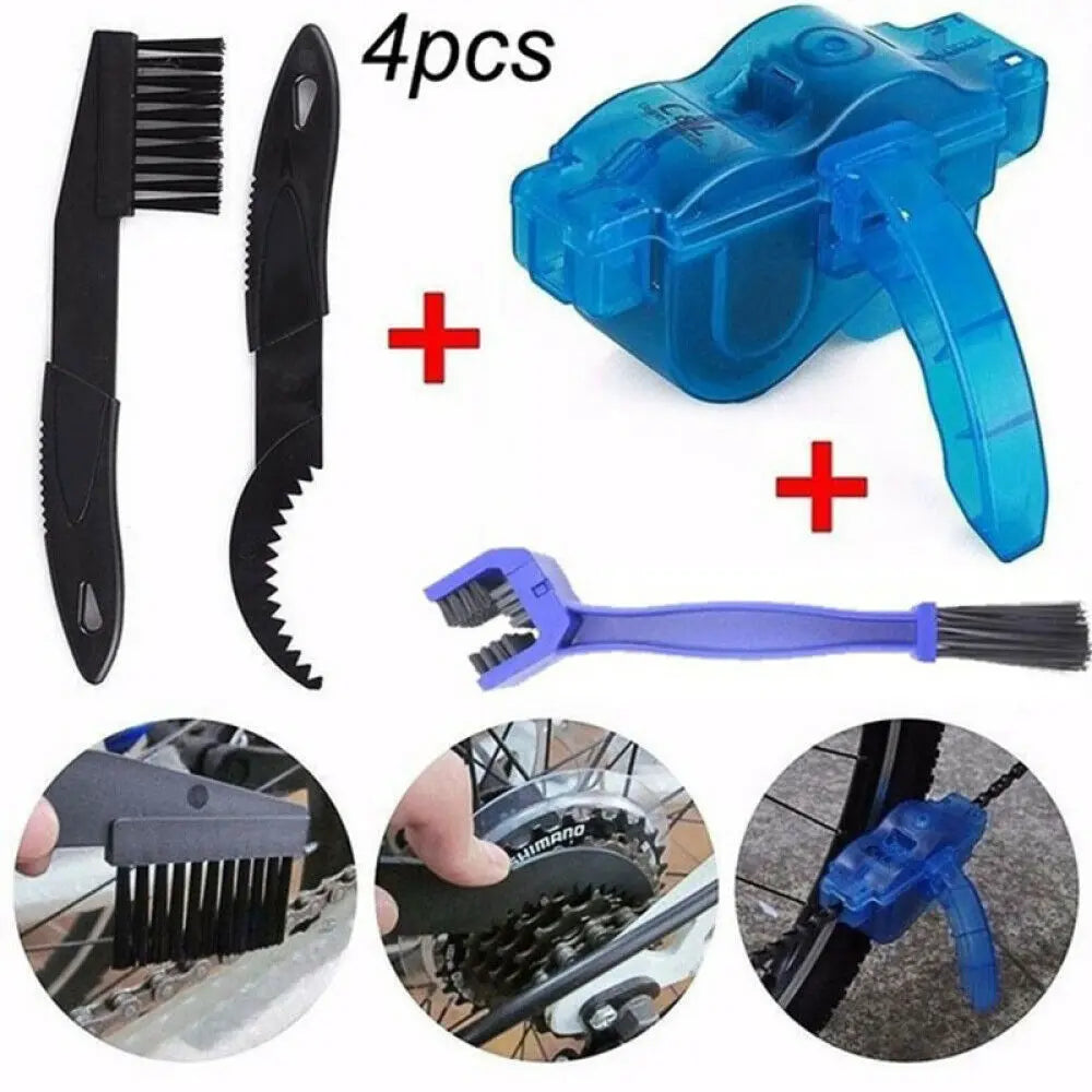 1/2PCS Bike Cleaning Kit Bicycle Cycling Chain Cleaner Scrubber Brushes Mountain Bike Wash Tool Set Bicycle Repair Tools